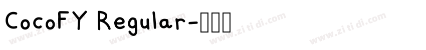 CocoFY Regular字体转换